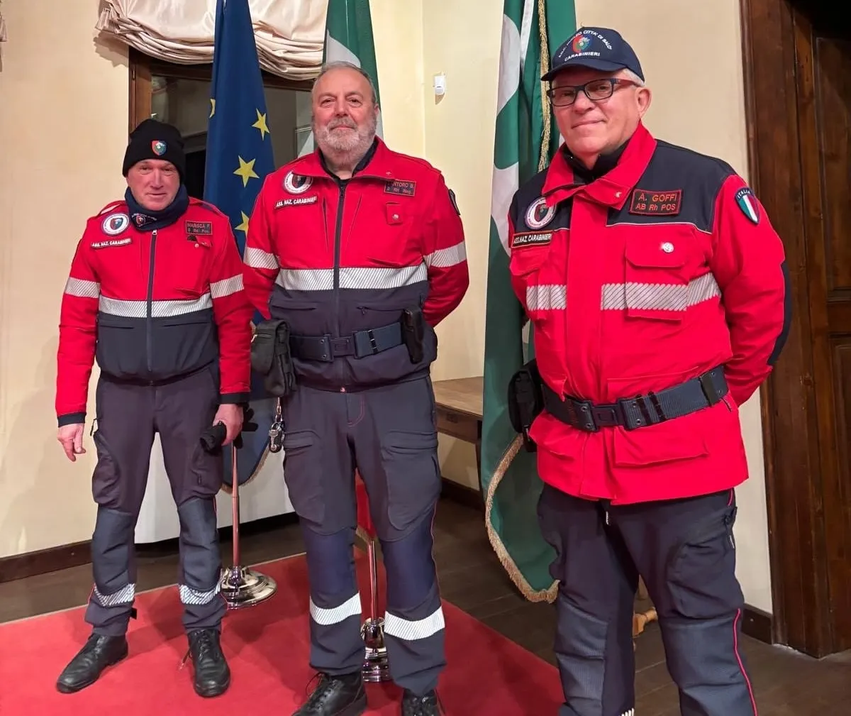 Volontari del Nucleo durante un servizio